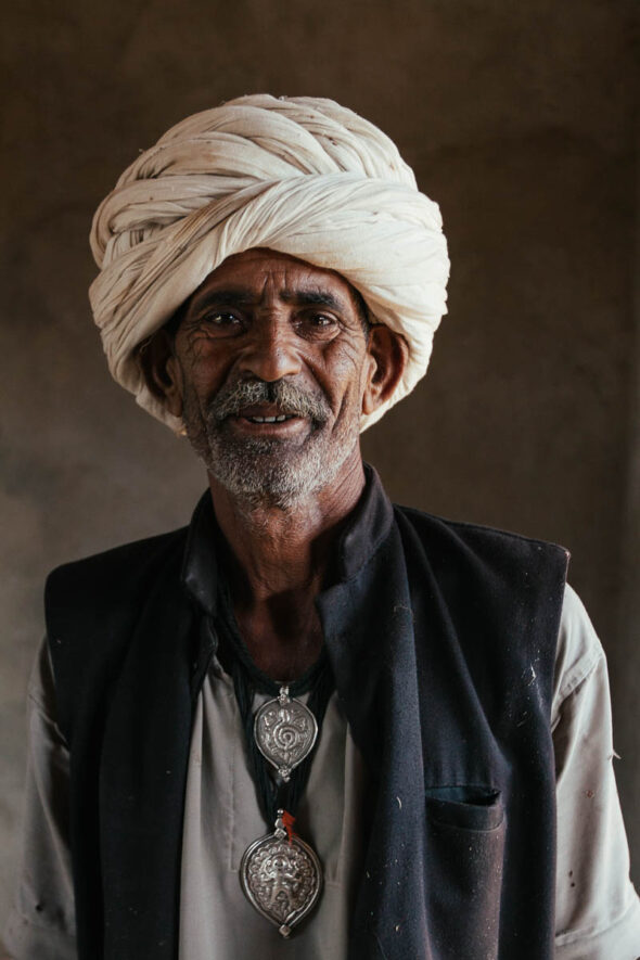 Portrait of a man near Udaipur